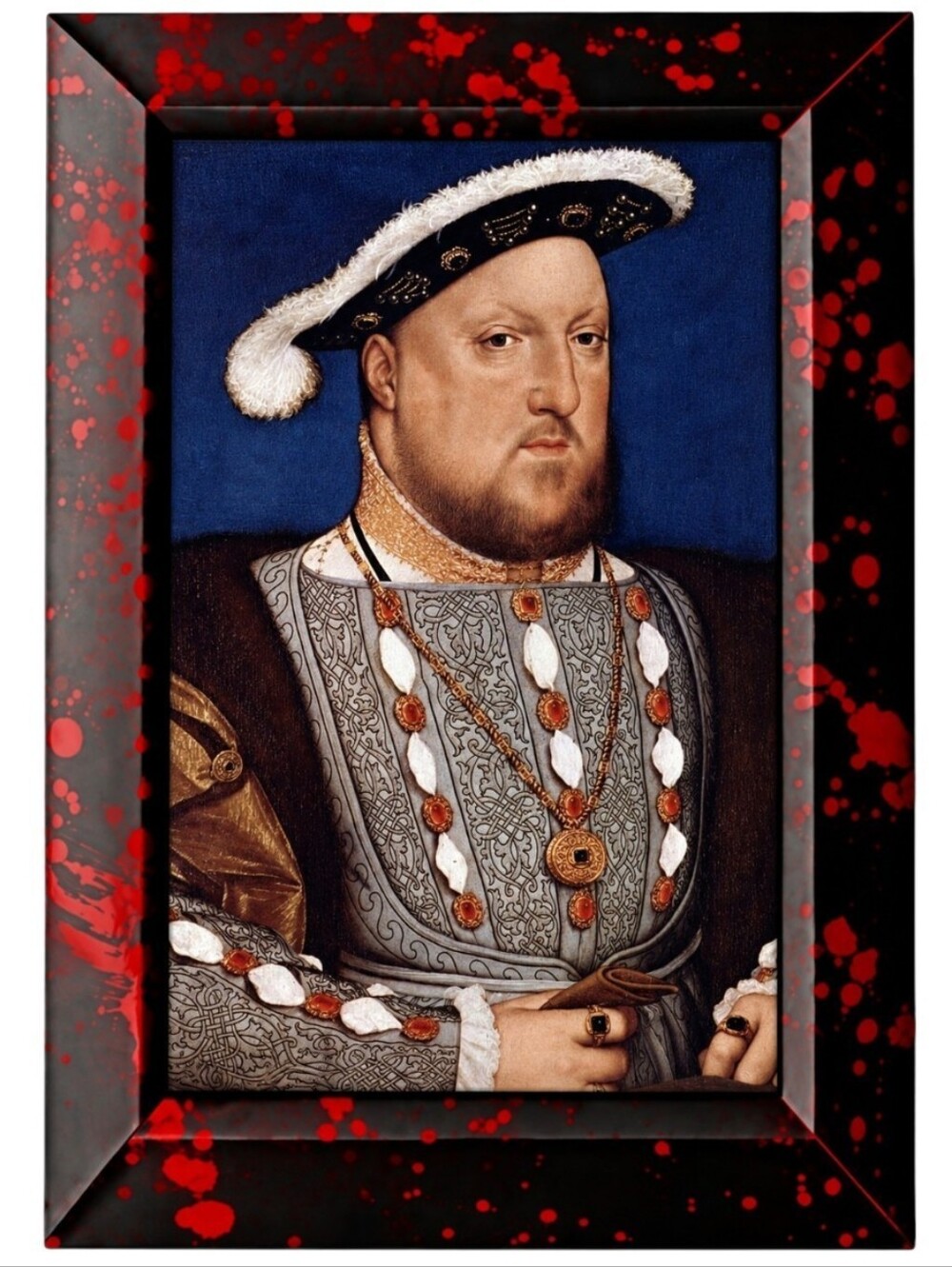 henry viii portrait King Painting Vin History Art Deco Vintage Framed Photo Art